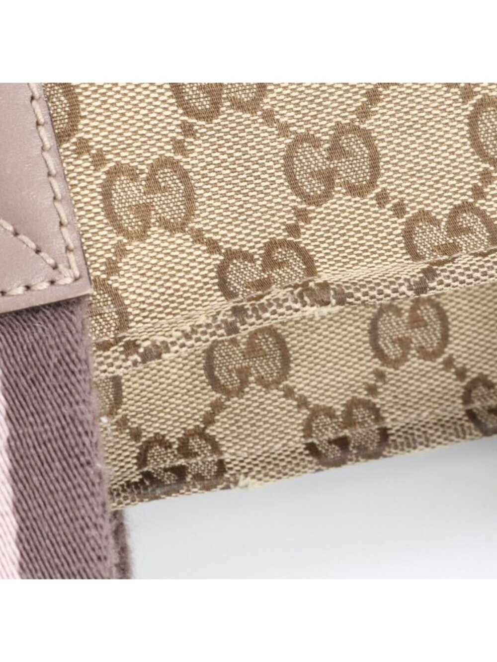 ★SOLD★ Gucci GG Canvas Leather Tote Shoulder Hand Ebm - Picture 12 of 14
